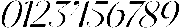 Dh Milate Slanted otf (400) Font OTHER CHARS