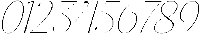 Dh Milate Thin Slanted otf (100) Font OTHER CHARS