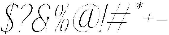 Dh Nottera Elegance Extra Light Italic otf (200) Font OTHER CHARS