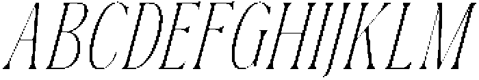 Dh Nottera Elegance Extra Light Italic otf (200) Font UPPERCASE