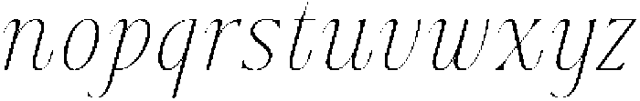 Dh Nottera Elegance Extra Light Italic otf (200) Font LOWERCASE
