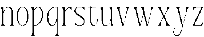 Dh Nottera Elegance Extra Light otf (200) Font LOWERCASE