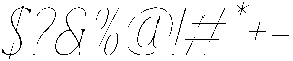 Dh Nottera Elegance Thin Italic otf (100) Font OTHER CHARS