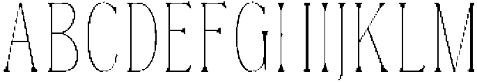 Dh Nottera Elegance Thin otf (100) Font UPPERCASE
