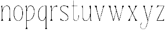 Dh Nottera Elegance Thin otf (100) Font LOWERCASE