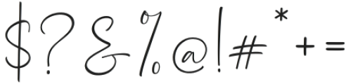 Dhanikans Signature Regular otf (400) Font OTHER CHARS