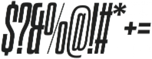 Dharma Gothic C Bold Italic otf (700) Font OTHER CHARS