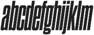 Dharma Gothic C ExBold Italic otf (700) Font LOWERCASE