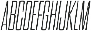 Dharma Gothic C ExLight Italic otf (300) Font UPPERCASE