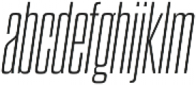 Dharma Gothic C ExLight Italic otf (300) Font LOWERCASE