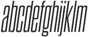 Dharma Gothic C Light Italic otf (300) Font LOWERCASE