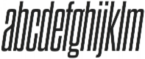Dharma Gothic C Regular Italic otf (400) Font LOWERCASE