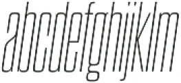 Dharma Gothic C Thin Italic otf (100) Font LOWERCASE