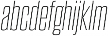 Dharma Gothic M Thin Italic otf (100) Font LOWERCASE