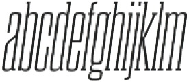 Dharma Slab C ExLight Italic otf (300) Font LOWERCASE