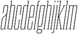 Dharma Slab C Thin Italic otf (100) Font LOWERCASE