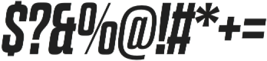 Dharma Slab E Bold Italic otf (700) Font OTHER CHARS