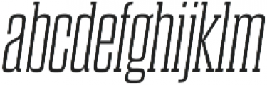 Dharma Slab M ExLight Italic otf (300) Font LOWERCASE