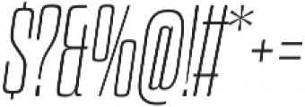 Dharma Slab M Thin Italic otf (100) Font OTHER CHARS