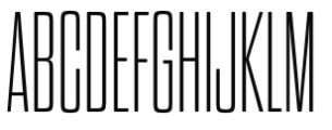 Dharma Gothic Rounded C ExLight Font UPPERCASE