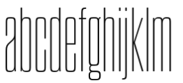 Dharma Gothic Rounded C Thin Font LOWERCASE