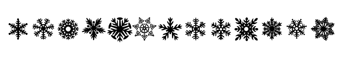 DH Snowflakes Font UPPERCASE