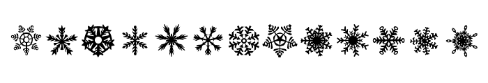 DH Snowflakes Font LOWERCASE