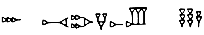 DH Ugaritic Font UPPERCASE