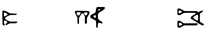 DH Ugaritic Font LOWERCASE