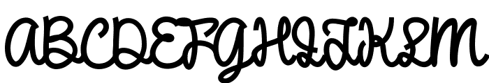 DHF Broffont Script Demo Font UPPERCASE