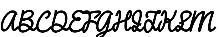 DHF Broffont Script Italic Font UPPERCASE