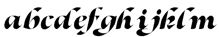 Dh Alani Rosle DEMO ExtBd Slant FONT