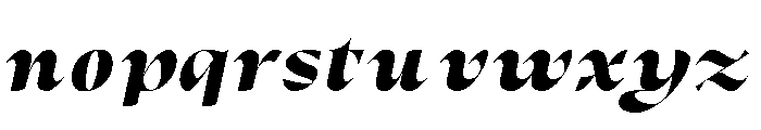 Dh Alani Rosle DEMO ExtBd Slant Font LOWERCASE