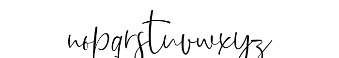 Dhanikans Signature Regular Font LOWERCASE