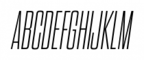 Dharma Gothic C ExLight Italic Font UPPERCASE
