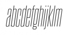 Dharma Gothic C Thin Italic Font LOWERCASE