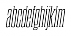 Dharma Slab C ExLight Italic Font LOWERCASE