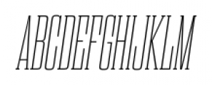 Dharma Slab C Thin Italic Font UPPERCASE