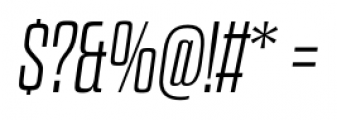 Dharma Slab E Extra Light Italic Font OTHER CHARS