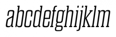 Dharma Slab E Extra Light Italic Font LOWERCASE