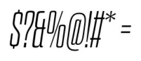 Dharma Slab M ExLight Italic Font OTHER CHARS