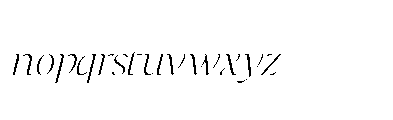 Dh Irlia Light Font LOWERCASE