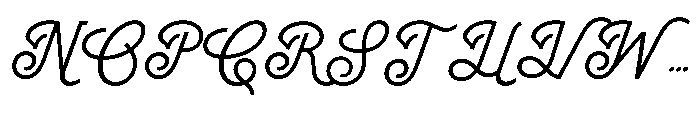 Dh Kellia Regular Font UPPERCASE