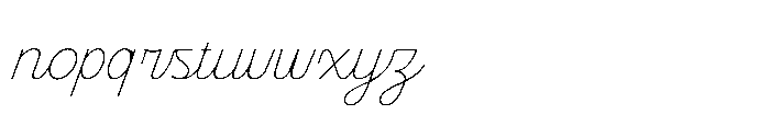 Dh Kellia Thin Font LOWERCASE