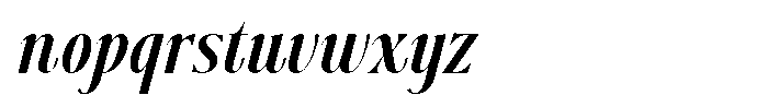 Dh Nottera Elegance Bold Italic Font LOWERCASE