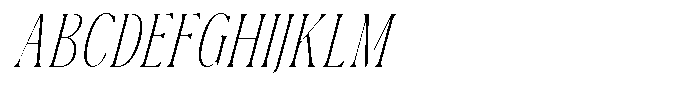 Dh Nottera Elegance Extra Light Italic Font UPPERCASE