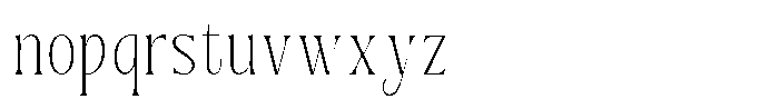 Dh Nottera Elegance Extra Light Font LOWERCASE
