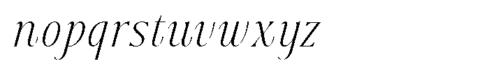Dh Nottera Elegance Light Italic Font LOWERCASE