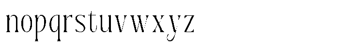 Dh Nottera Elegance Light Font LOWERCASE