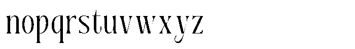 Dh Nottera Elegance Regular Font LOWERCASE